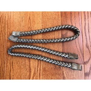 Miche silver braided purse strap set